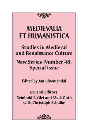 Medievalia et Humanistica, No. 48: Studies in