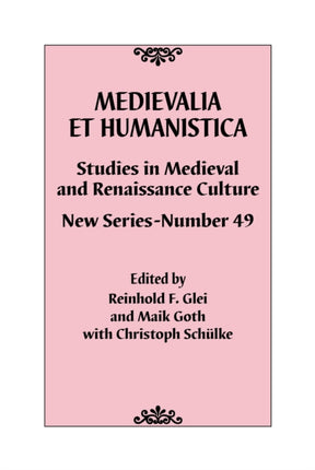 Medievalia et Humanistica No. 49