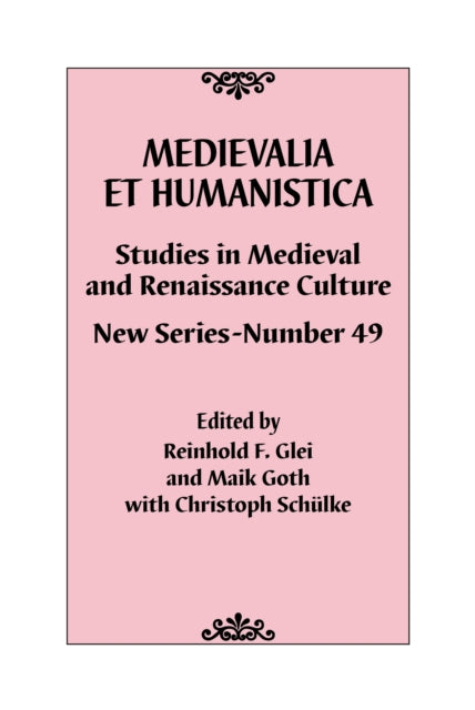 Medievalia et Humanistica No. 49