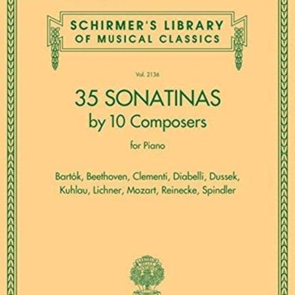 35 Sonatinas by 10 Composers for Piano