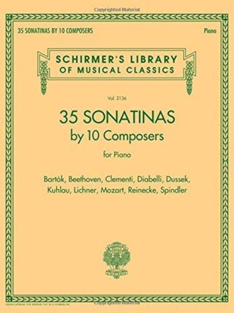 35 Sonatinas by 10 Composers for Piano