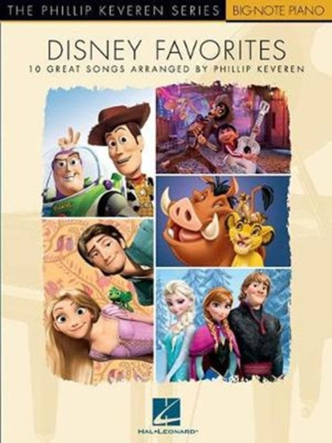 Disney Favorites: The Phillip Keveren Series Big Note Piano - 10 Great Songs