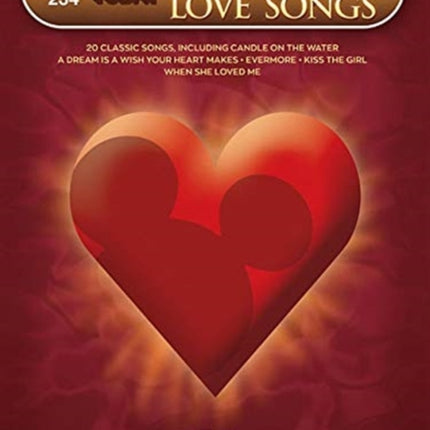 Disney Love Songs: E-Z Play Today: Volume 234 - 2nd Edition - 20 Classic Songs