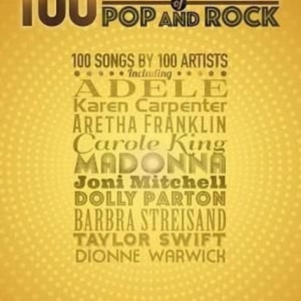 100 WOMEN OF POP AND ROCK