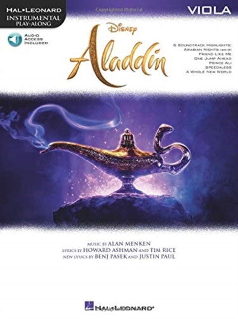 Aladdin  Viola Instrumental PlayAlong Hal Leonard Instrumental Playalong