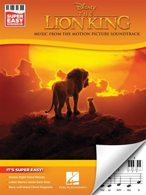 The Lion King  Super Easy Songbook Music From The Motion Picture Soundtrack