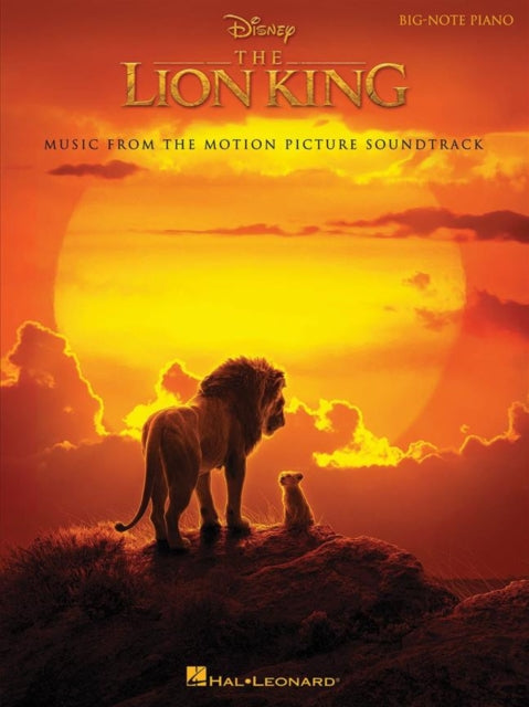 The Lion King  Big Note Songbook Music From The Motion Picture Soundtrack Music from the Disney Motion Picture Soundtrack