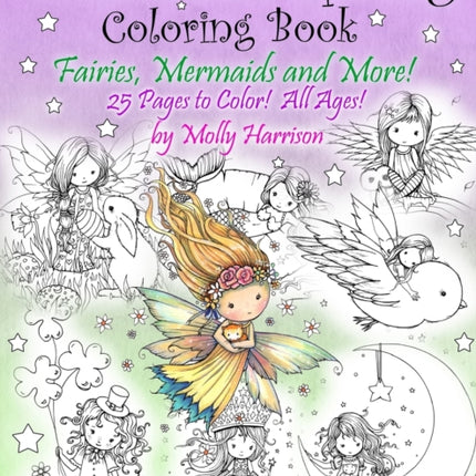 Whimsical Spring Coloring Book - Fairies, Mermaids, and More! All Ages: Sweet Springtime Fantasy Scenes