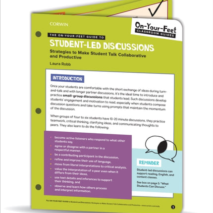 The On-Your-Feet Guide to Student-Led Discussions: Strategies to Make Student Talk Collaborative and Productive