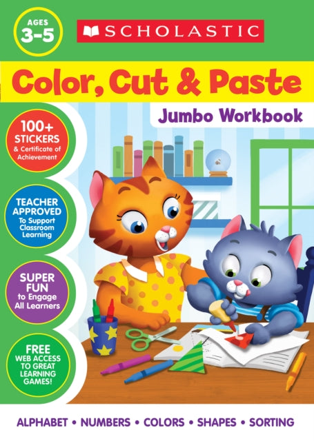 Color Cut  Paste Jumbo Workbook