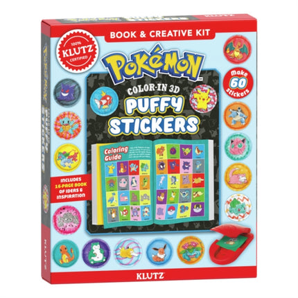 Pokemon ColorIn 3D Puffy Stickers