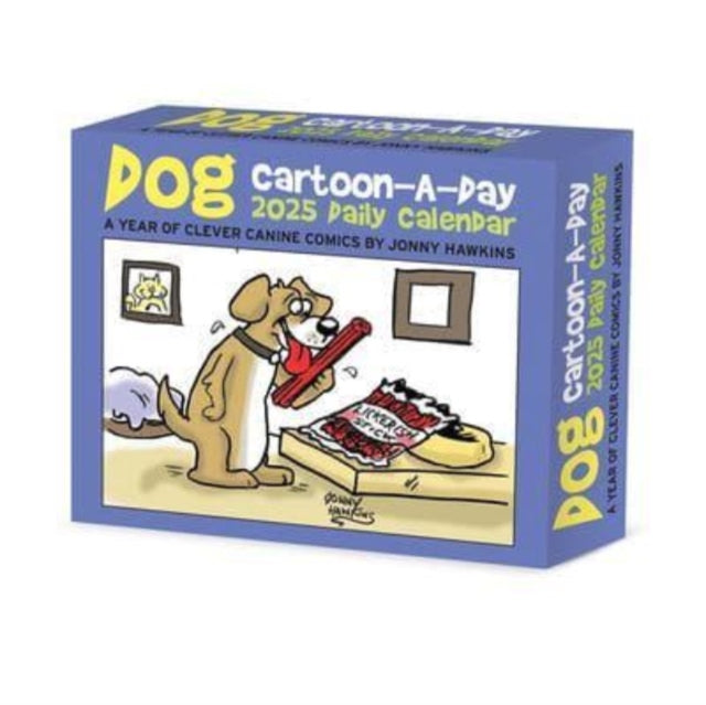 Dog CartoonADay 2025 6.2 X 5.4 Box Calendar