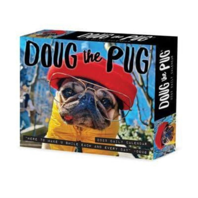 Doug the Pug 2025 6.2 X 5.4 Box CalendarUSA