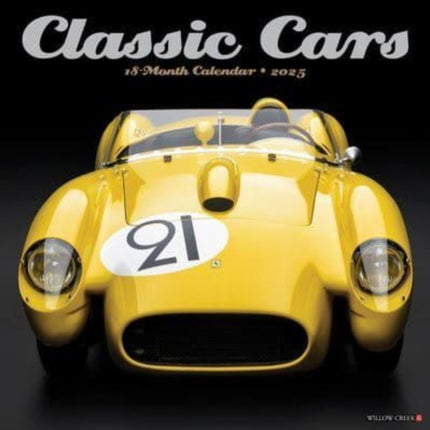 Classic Cars 2025 12 X 12 Wall Calendar