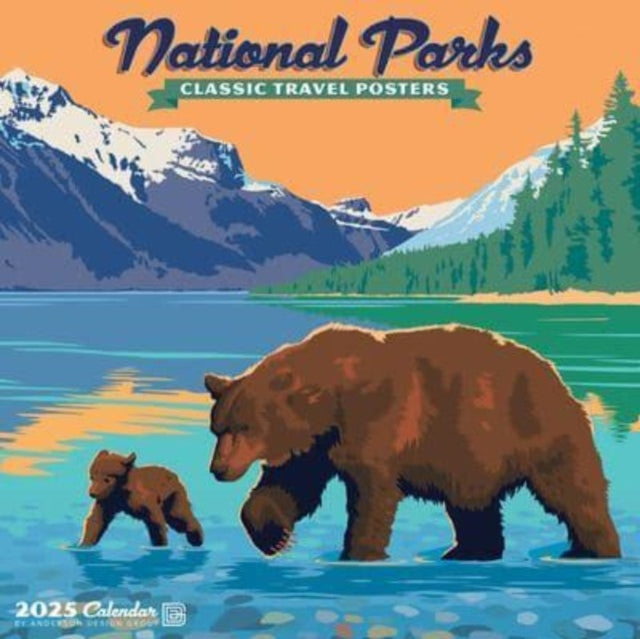 National Parks Art 2025 12 X 12 Wall Calendar