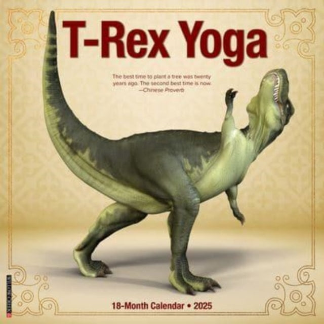 TRex Yoga 2025 12 X 12 Wall Calendar