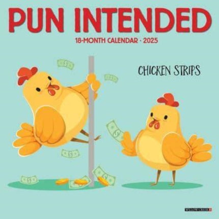 Pun Intended 2025 7 X 7 Mini Wall Calendar