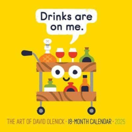 The Art of David Olenick 2025 7 X 7 Mini Wall Calendar