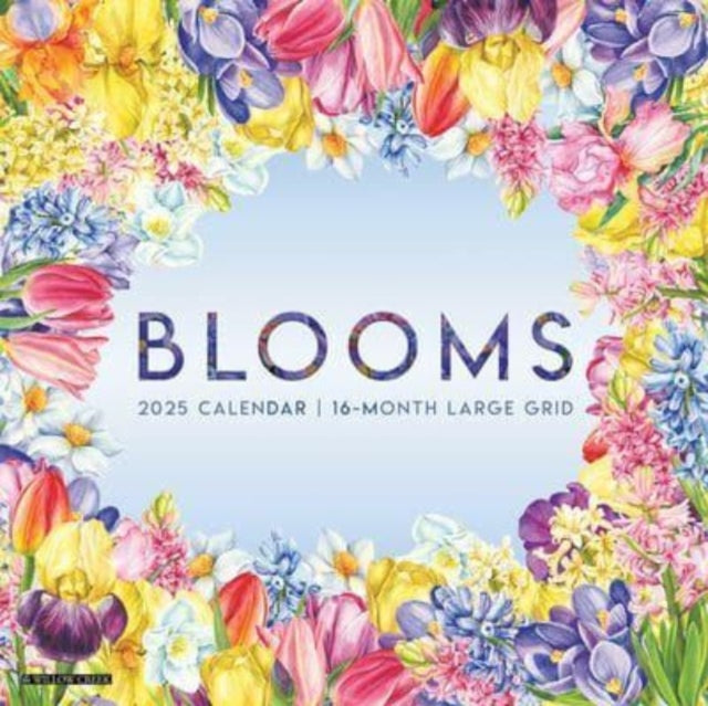 BloomsLarge Grid 2025 12 X 12 Wall Calendar