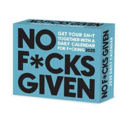 No Fcks Given 2025 6.2 X 5.4 Box Calendar