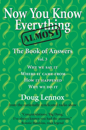 Now You Know Almost Everything: The Book of Answers, Vol. 3