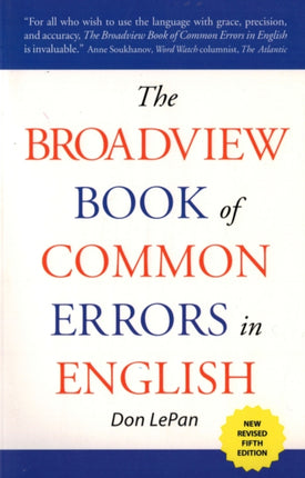 The Broadview Book of Common Errors in English: A