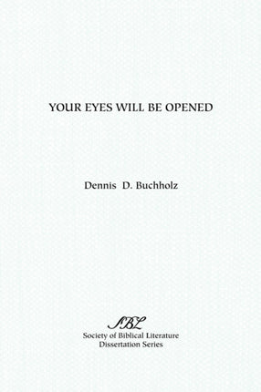Your Eyes Will Be Opened