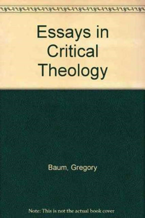 Essays in Critical Theology
