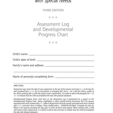 Assessment Log and Developmental Progress Charts for Infants and Toddlers (CCITSN)