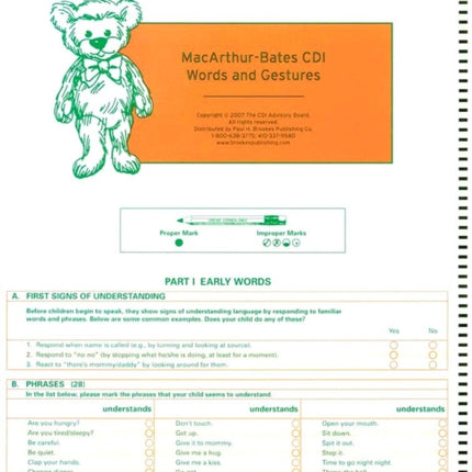 MacArthur Communicative Development Inventories