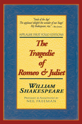 The Tragedie of Romeo  Juliet