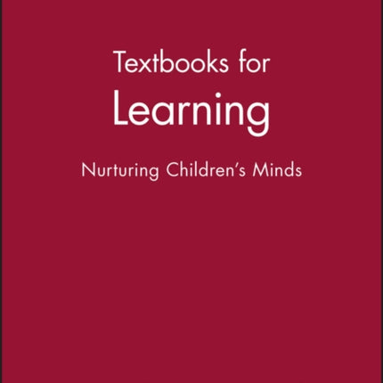 Textbooks for Learning: Nurturing Children's