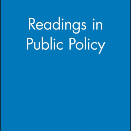 Readings in Public Policy