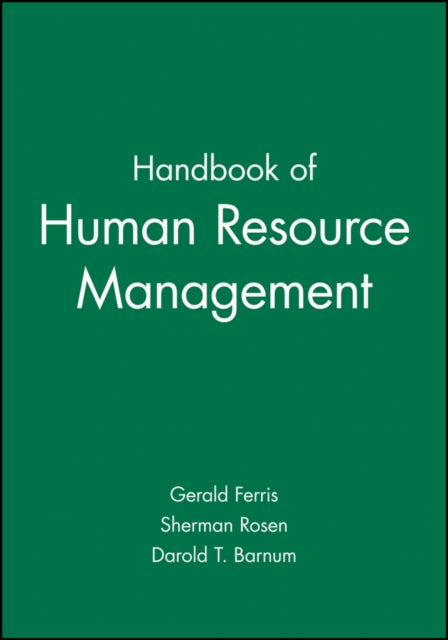 Handbook of Human Resource Management