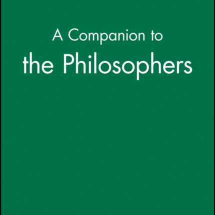 A Companion to the Philosophers