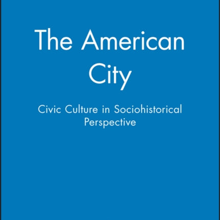 The American City: Civic Culture in Sociohistorical Perspective