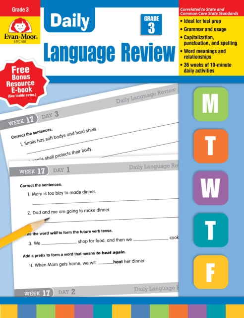 Daily Language Review Grade 3 Teacher Edition