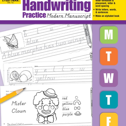 Daily Handwriting Practice: Modern Manuscript, Kindergarten - Grade 6 Teacher Edition