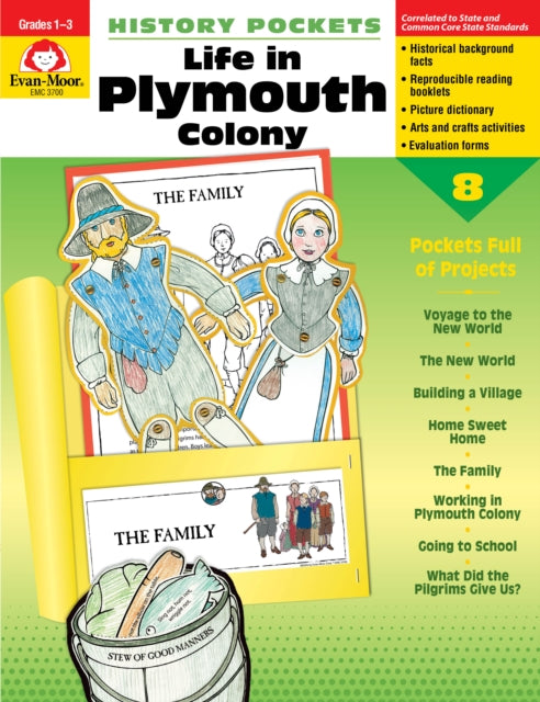 History Pockets: Life in Plymouth Colony, Grade 1