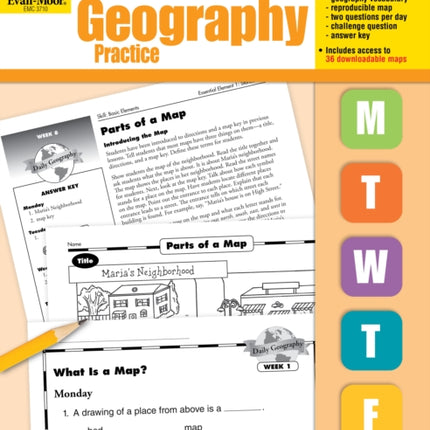 Daily Geography Practice: Grade 1