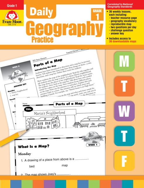 Daily Geography Practice: Grade 1