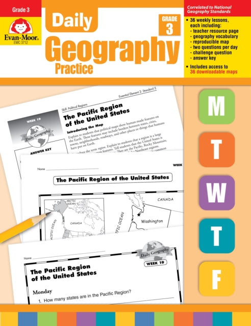 Daily Geography Practice Grade 3: EMC 3712