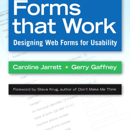 Forms that Work: Designing Web Forms for