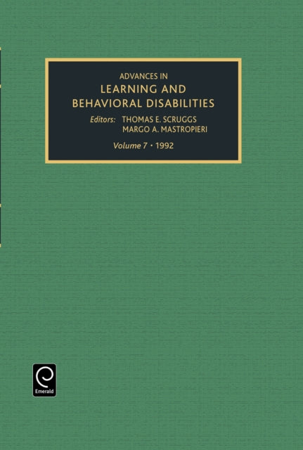 Advances in Learning and Behavioural Disabilities