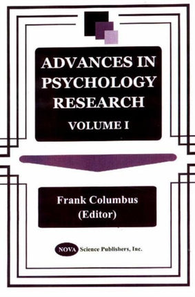 Advances in Psychology Research: Volume 1