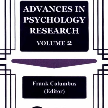 Advances in Psychology Research: Volume 2