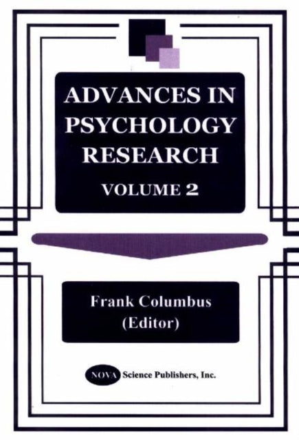 Advances in Psychology Research: Volume 2