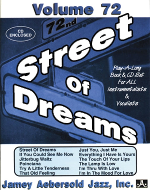 Volume 72: Street Of Dreams (with Free Audio CD): Play-A-Long Book & CD Set for All Instrumentalists and Vocalists: 72