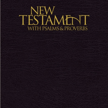 NIV, New Testament with Psalms and   Proverbs, Pocket-Sized, Paperback, Black