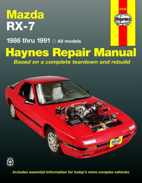 Mazda RX-7 for Mazda RX-7 models inc. turbo (1986-1991) Haynes Repair Manual (USA)